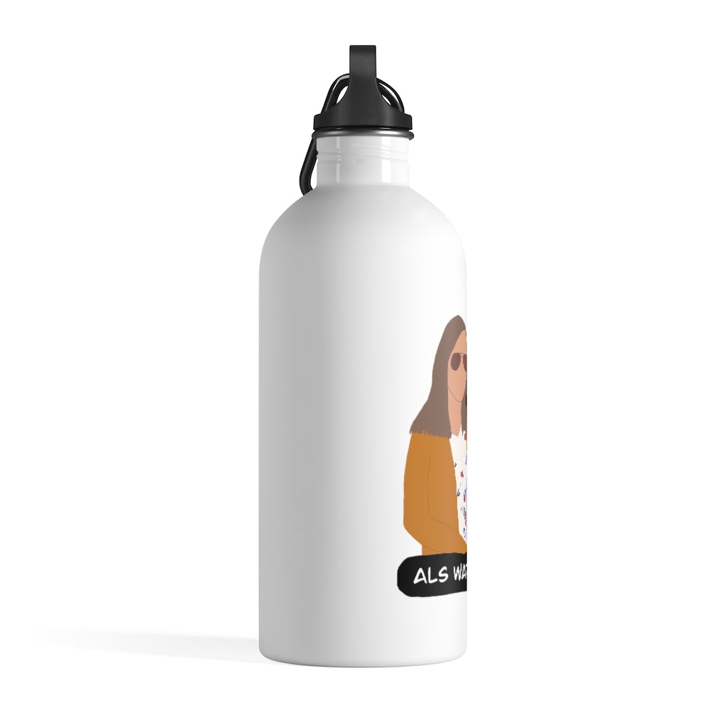 Firefighter Brown AOP Aluminum 600ml Water Bottle All Over Print